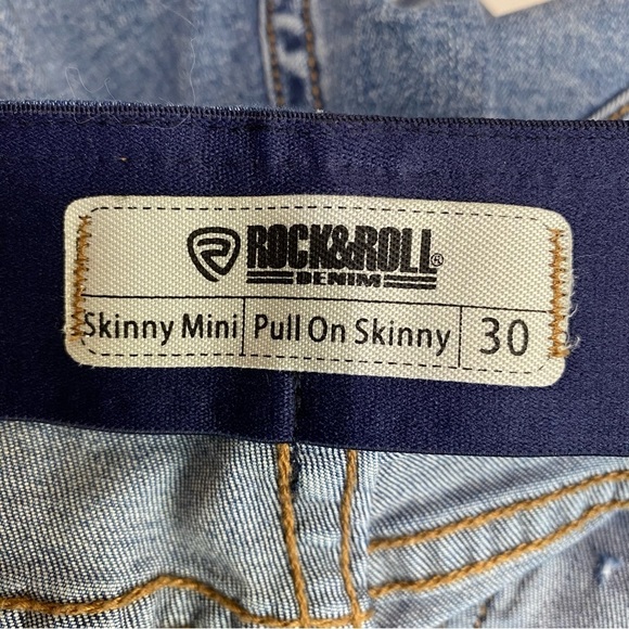 Rock & Roll Denim Skinny Mini High Rise Pull-On Skinny Jeans - Picture 5 of 8